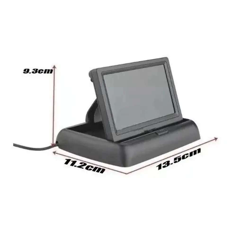 Miniatura: Monitor Automotivo Tela Retrátil Lcd de 4.3" TFT usar com camera de ré