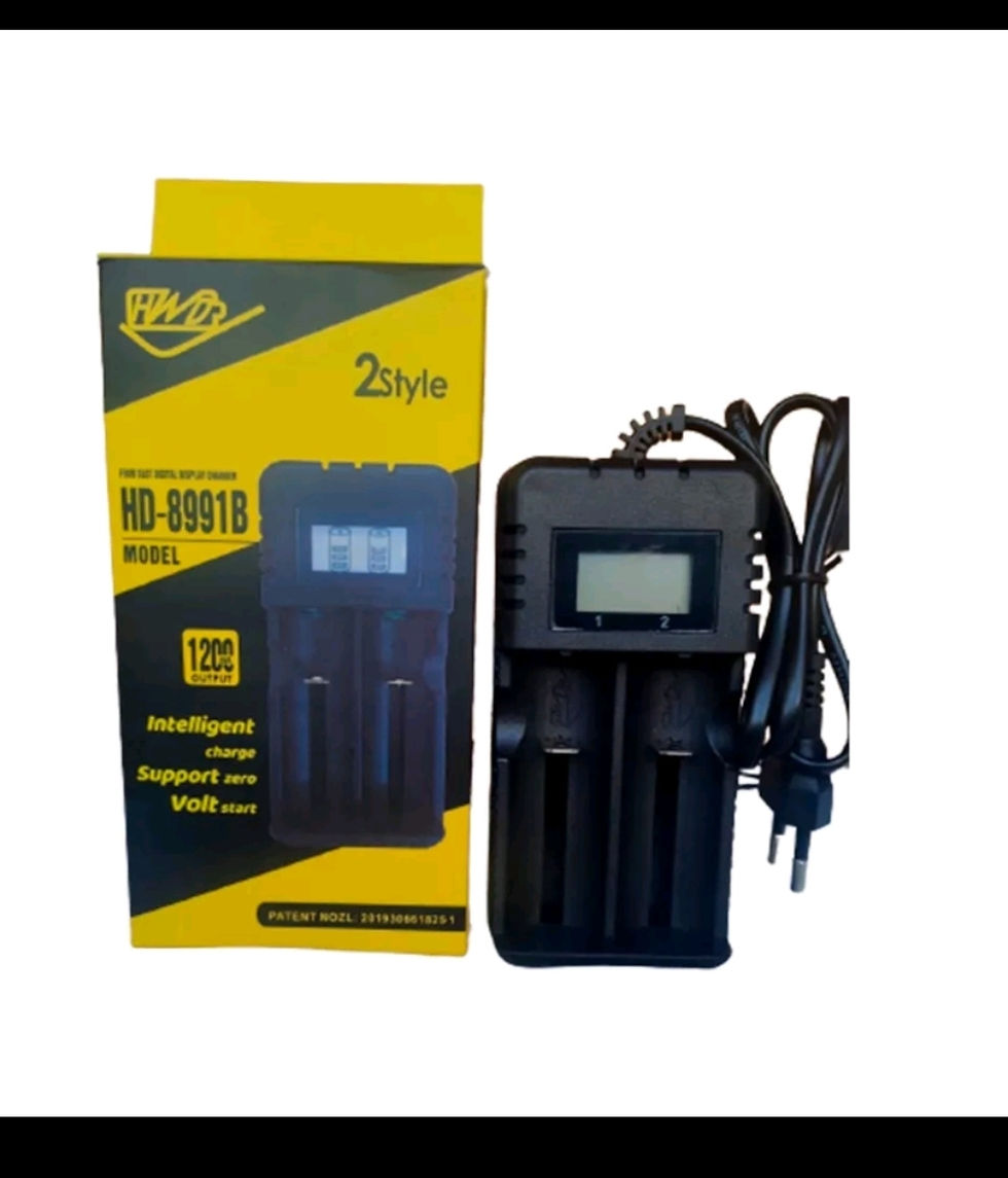 Carregador Digital Duplo Bateria 18500 3,7v