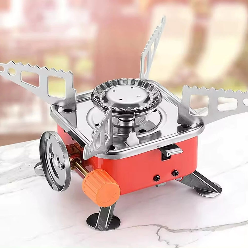 Miniatura: Fogareiro Á Gás Portátil Camping e Viagem 1 Boca Inox Automático