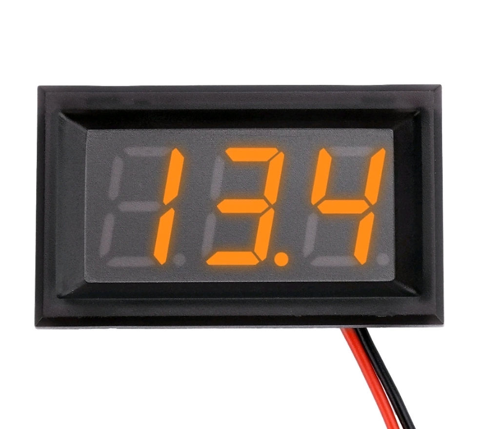 Miniatura: Voltímetro DC 3-30V 0,36 Polegadas Medidor De Voltagem Digital De 3