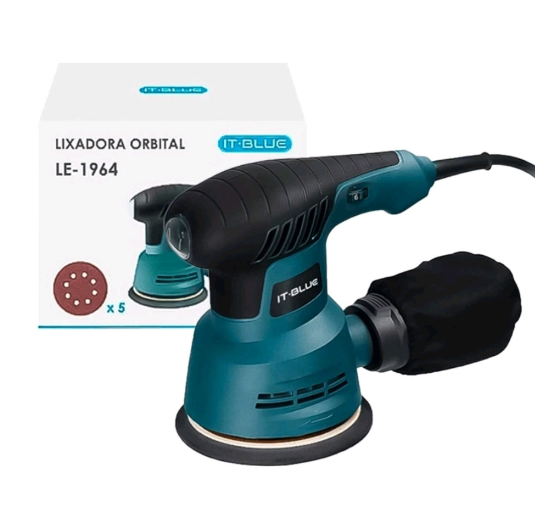Lixadeira Roto Orbital Profissional Original It-blue 6 Velocidades