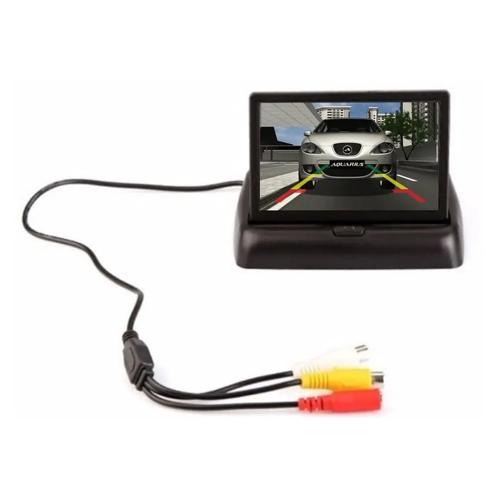 Miniatura: Monitor Automotivo Tela Retrátil Lcd de 4.3" TFT usar com camera de ré