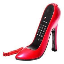 Miniatura: Telefone Com Fio Sapato  Alto