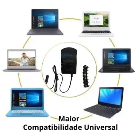 Miniatura: Kit 7 Plugs Conector Para Fonte ( Encaixe De 2 Furos / Pinos )