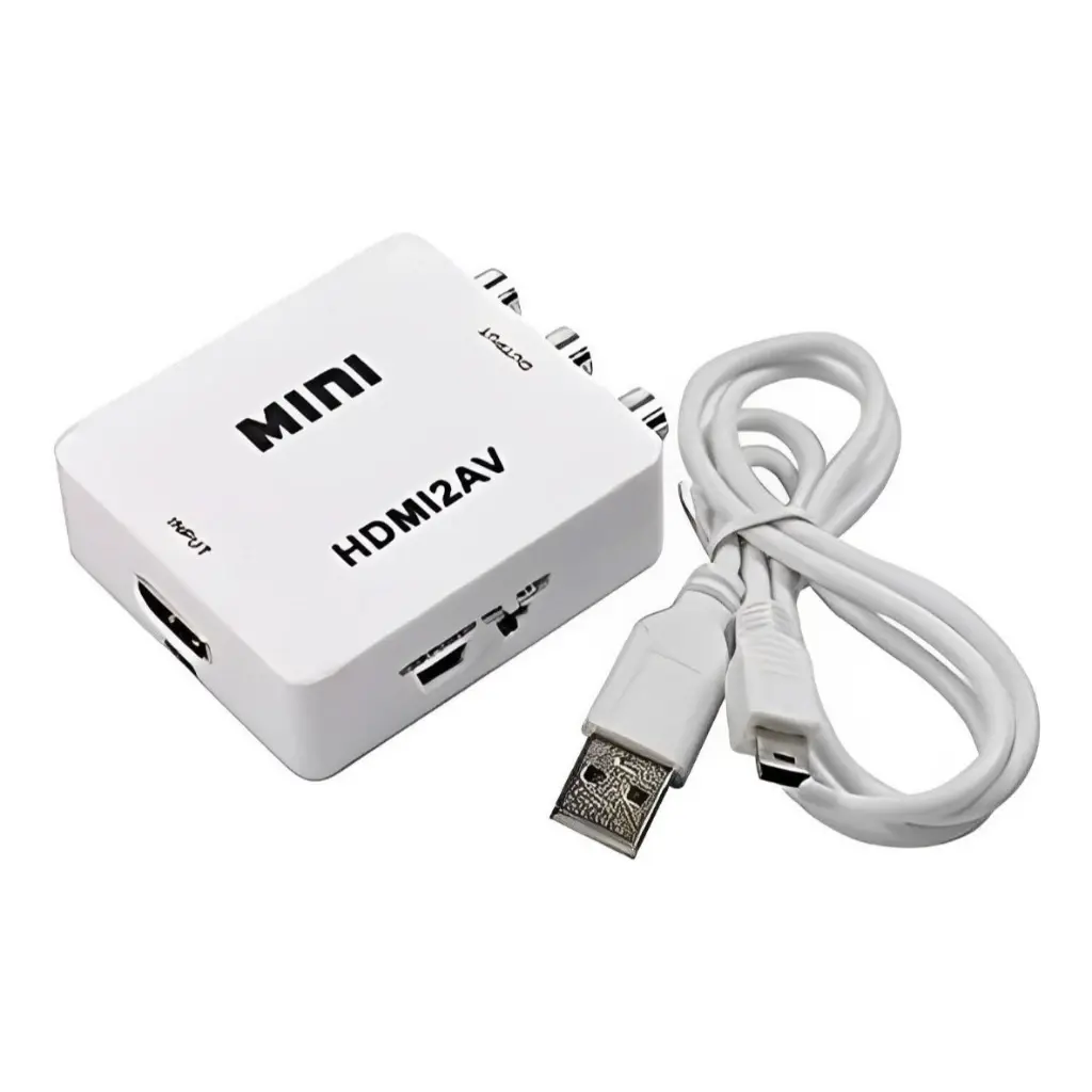 Mini Hdmi2av Video Converter Up Scaler 1080p Full Hd