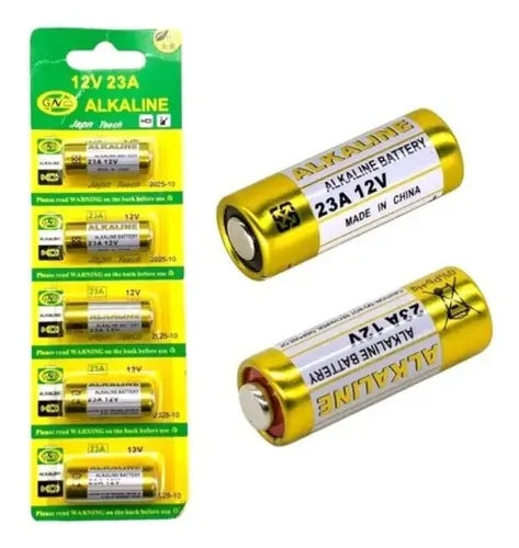 Bateria Pilha 23a 12v Cartela 5 Peças Alcalina Alarme Portão