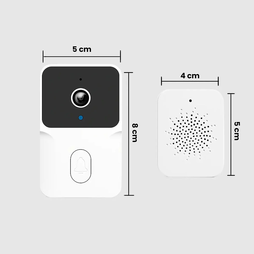 Miniatura: Campainha Inteligente Mini Doorbell Wifi Com Câmera E Áudio