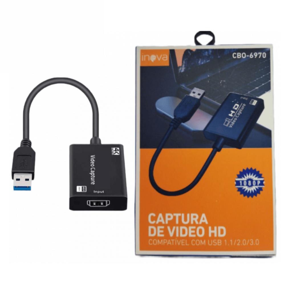 Placa De Captura De Vídeo Hdmi Para USB 3.0 Full HD 1080P 4K Streaming CBO-6970