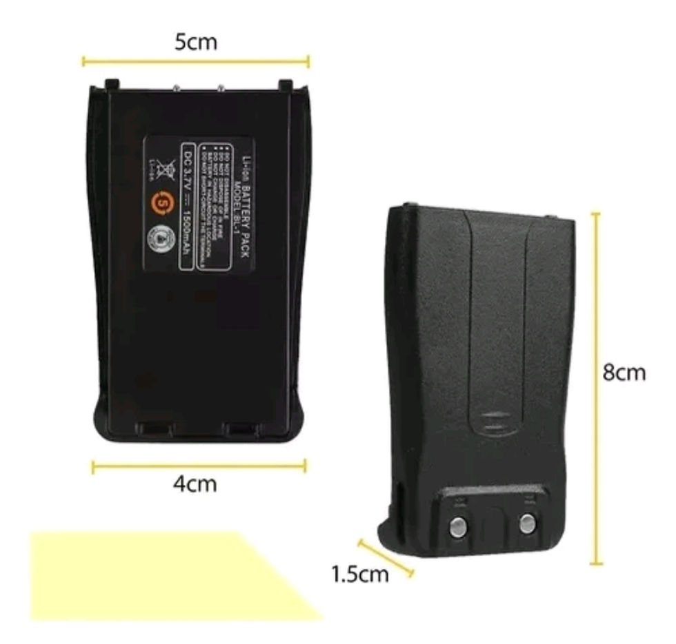 Miniatura: Bateria Para Radio Comunicador Bf-77s Baofeng 1500mah