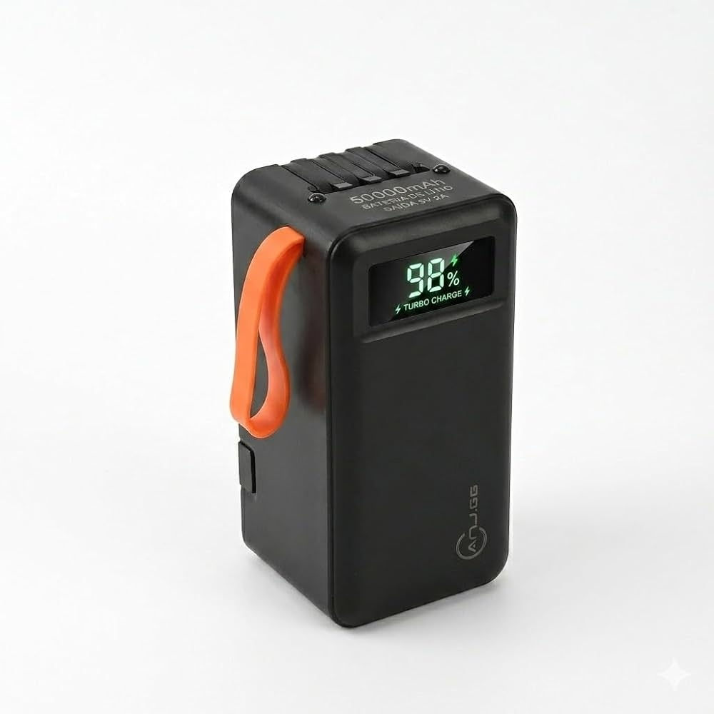 Power Bank 50000mah Portátil Turbo Ideal Para Viagem Férias