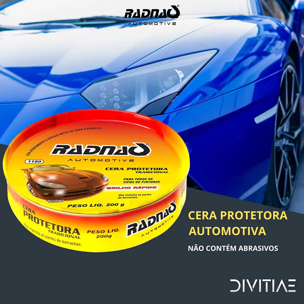 CERA PROTETORA 200 GRAMAS PROTEGE E DA BRILHO RADNAQ 1180