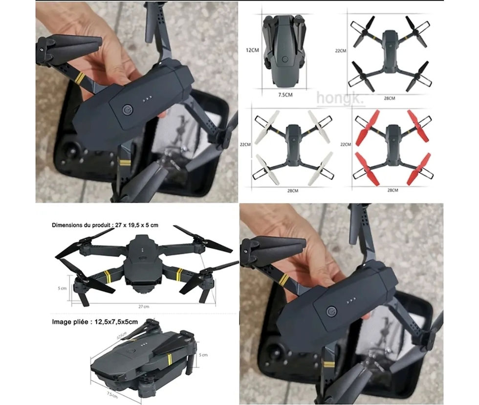 Miniatura: Drone GPS Wifi  Com Câmera 4k  Braço Dobrável Controle Remoto