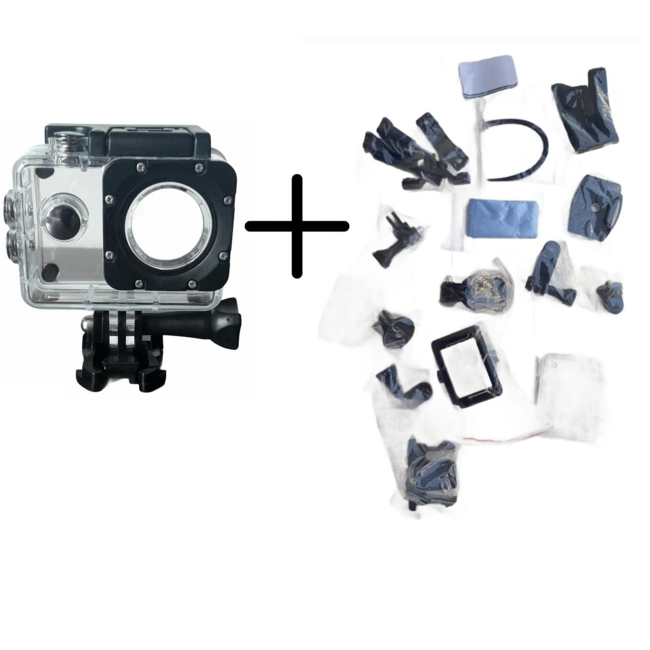 Kit Caixa Estanque + Acessórios Para Câmera De Ação Universal
