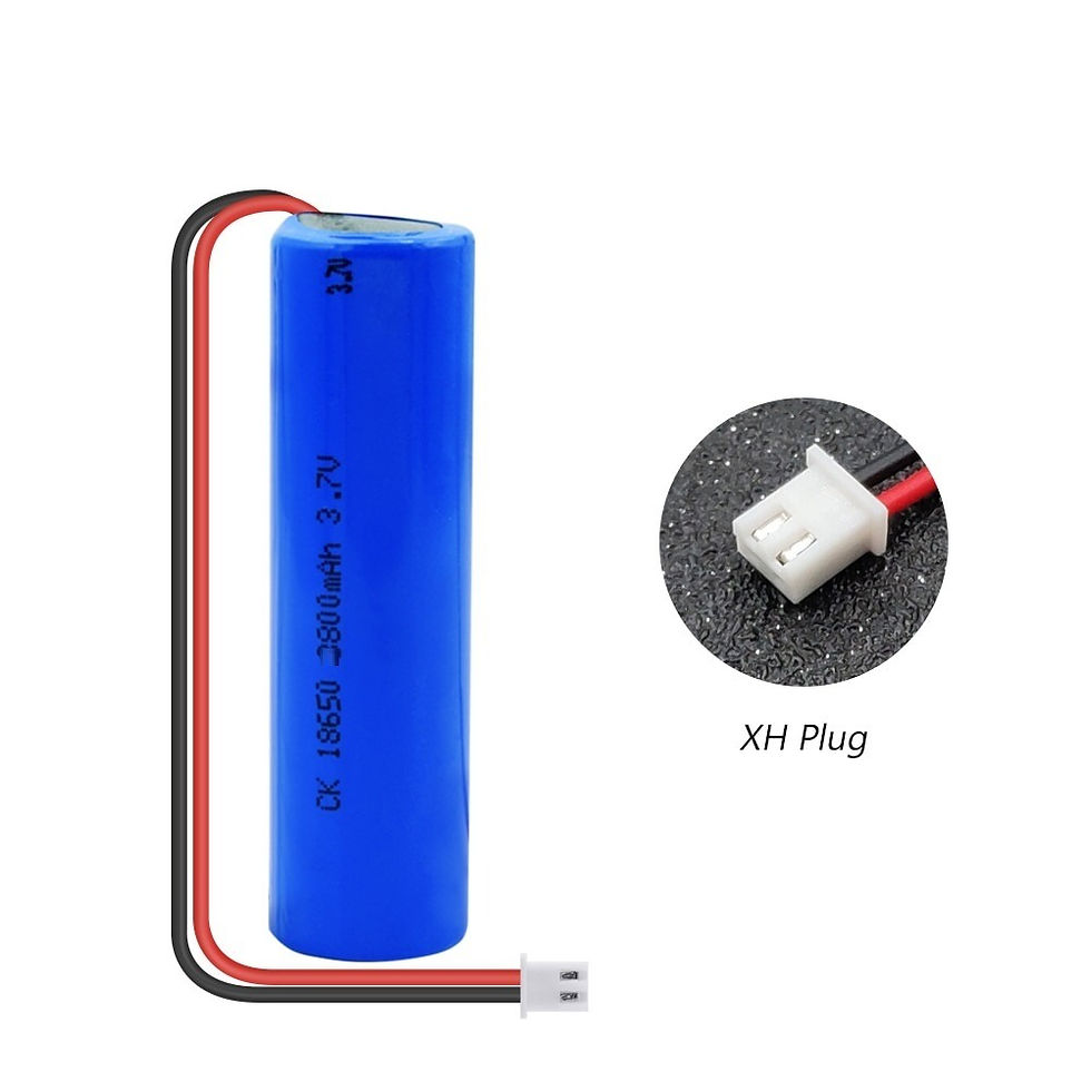 Miniatura: Bateria Verde Recarregável 18650 3.7v 1500mAh / cabo / 15cm