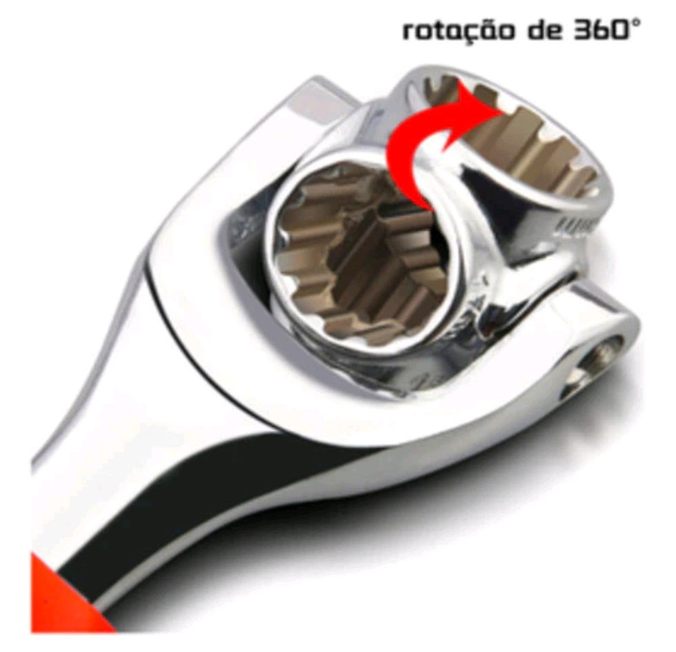Miniatura: Chave Tigre 8 a 19mm Multifuncional 48 em 1 Com Giro 360º Boca Universal Soquete