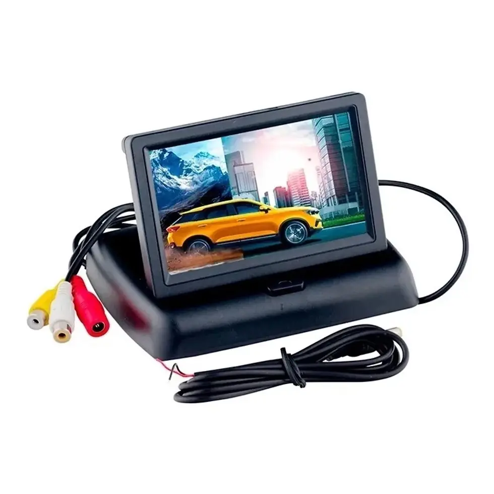 Miniatura: Monitor Automotivo Tela Retrátil Lcd de 4.3" TFT usar com camera de ré