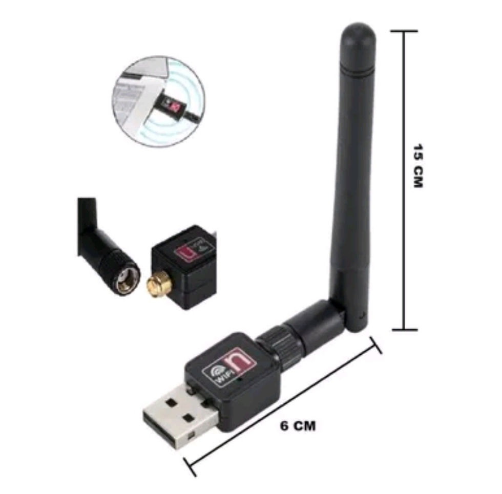 Miniatura: Antena Wi-fi Receptor Wireless 2.4Ghz Computador Adaptador 