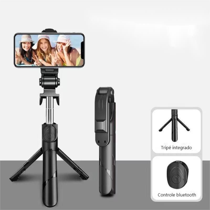 Miniatura: Bastão Pau de Selfie com Bluetooth Retrátil Suporte tripé para celular CH0466 Ma