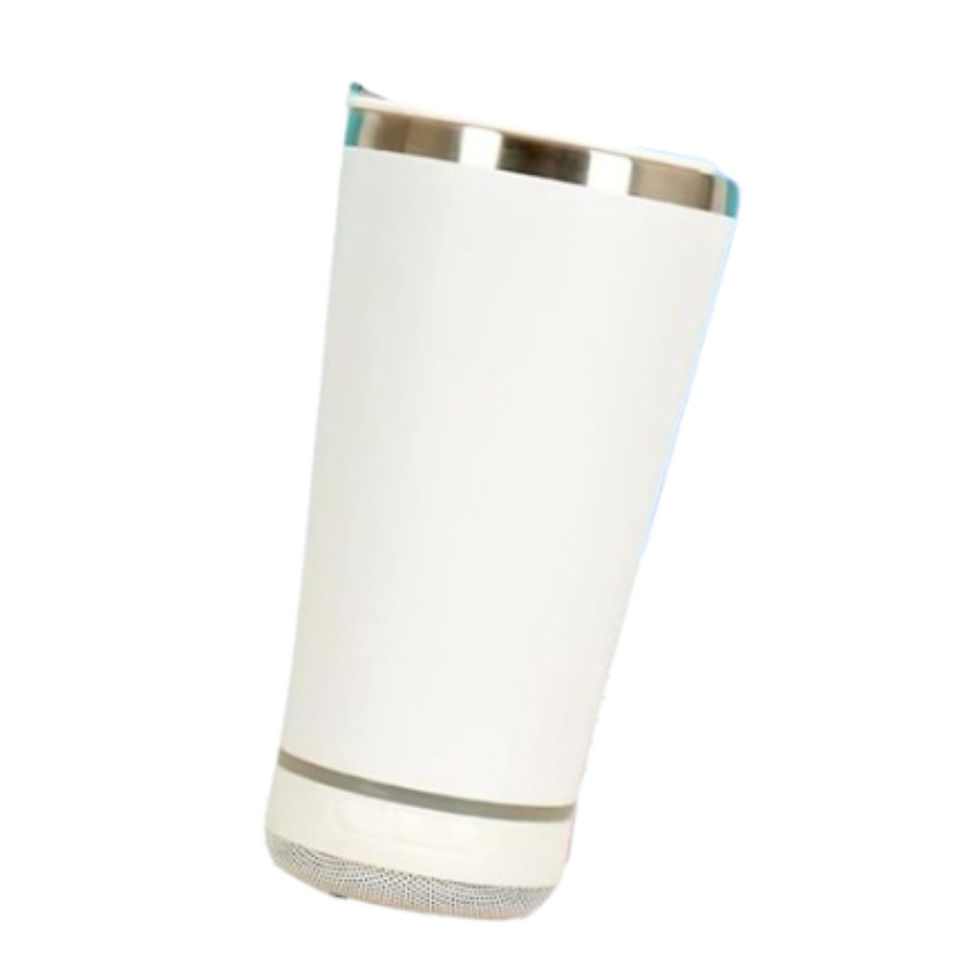 Miniatura: Copo Térmico Com Caixa De Som RGB Bluetooth 420ml Aço Inox
