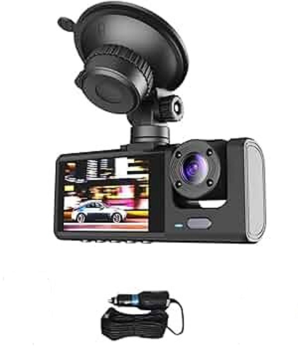 Miniatura: Câmera Veicular 2 lentes  Resolução Hd 1080p, Visão Noturna Black Box