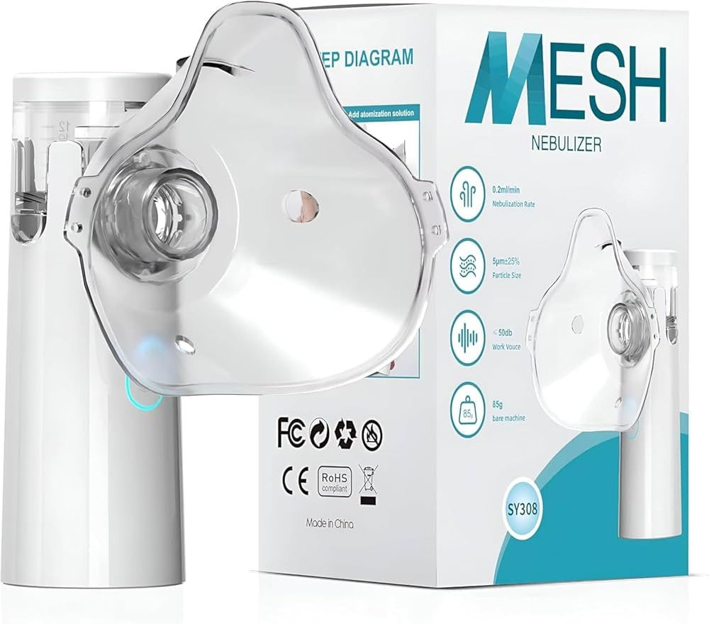 Inalador Nebulizador Portátil Adulto e Criança Mesh Silencioso Ultra