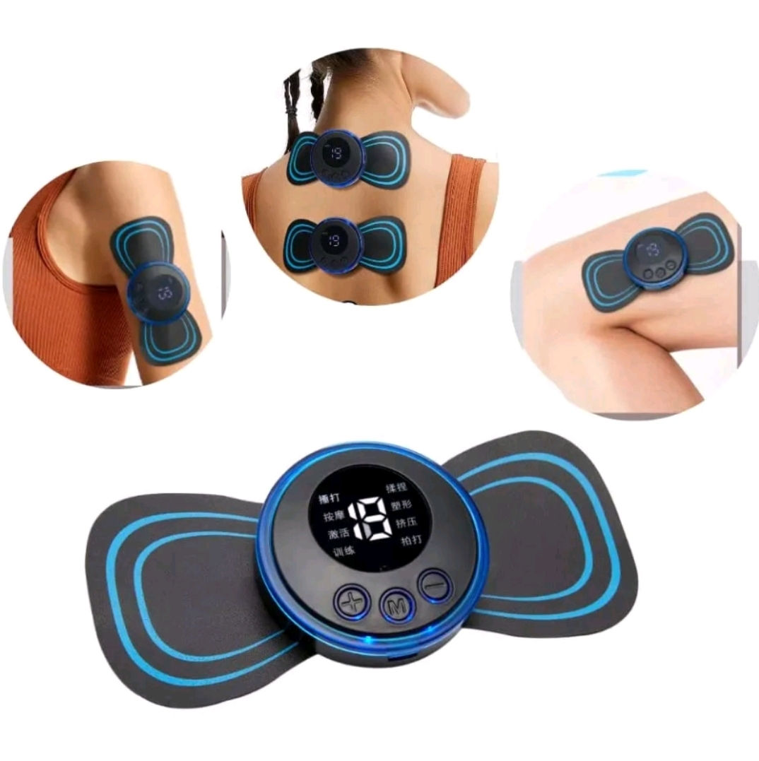 Mini Massageador Digital Portátil Recarregável Dor Pescoço Coluna Pern