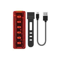 Miniatura: Lanterna traseira Para Bicicleta  LED 4 Funções recarregável