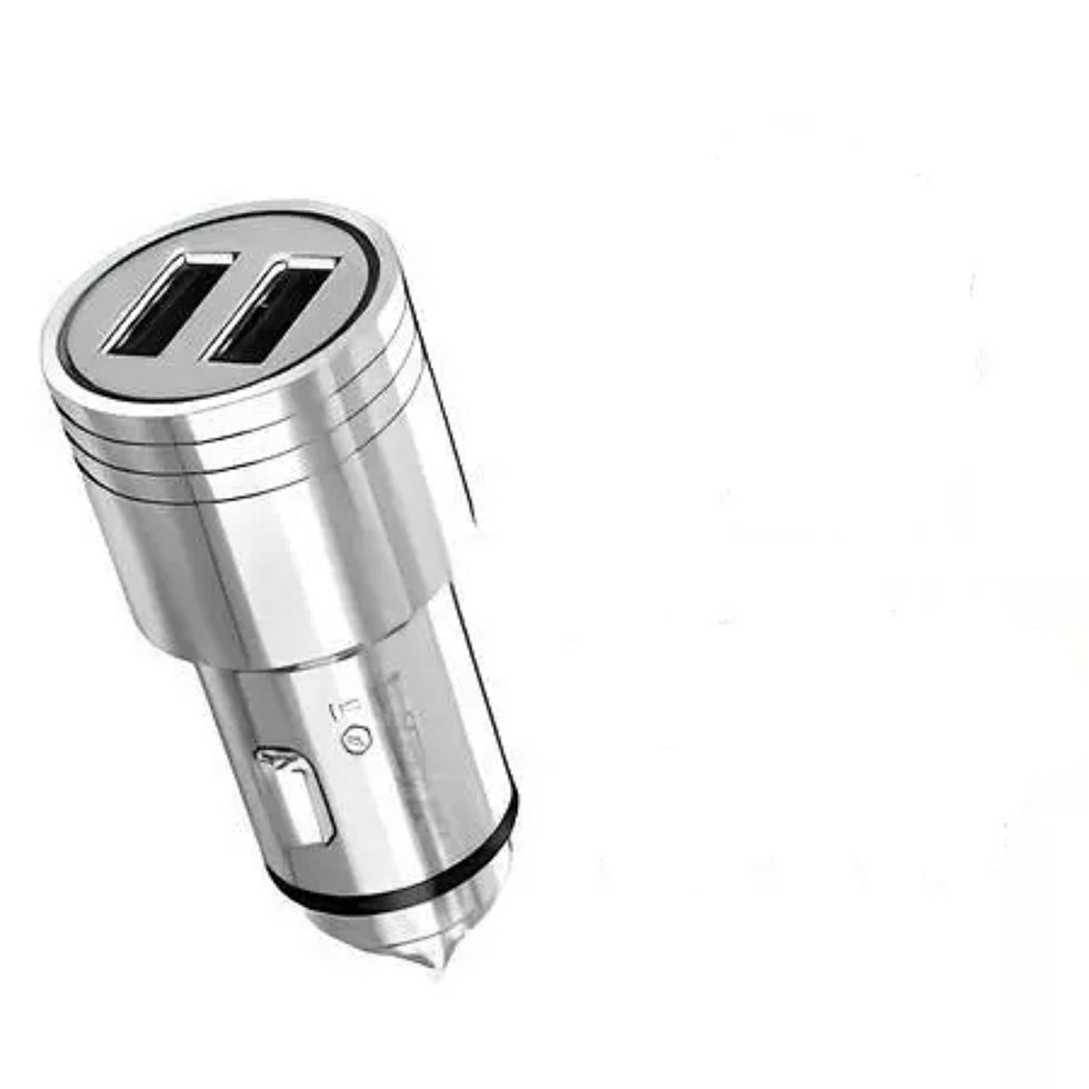 Miniatura: Carregador de Celular Veicular Carro Fonte 2 USB Turbo Rápido