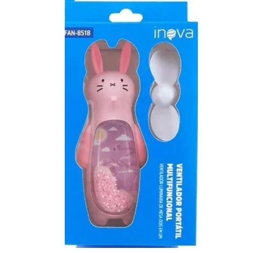 Miniatura: Ventilador Portátil Multifuncional Inova sortido + Cabo carregador