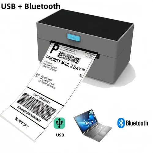 ImpressoraTermica Easy Top Modelo DY-002 USB 10x15cm - Preto