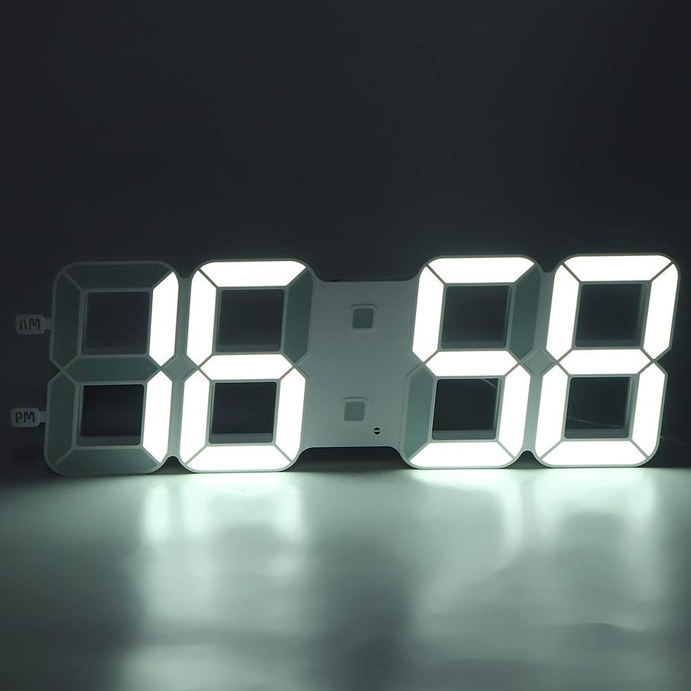 Miniatura: Relogio De Mesa E Parede Digital Led Com Data Alarme