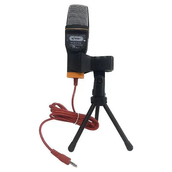 Miniatura: Microfone Condensador Com Tripé, P2 3.5mm - Knup KP-917