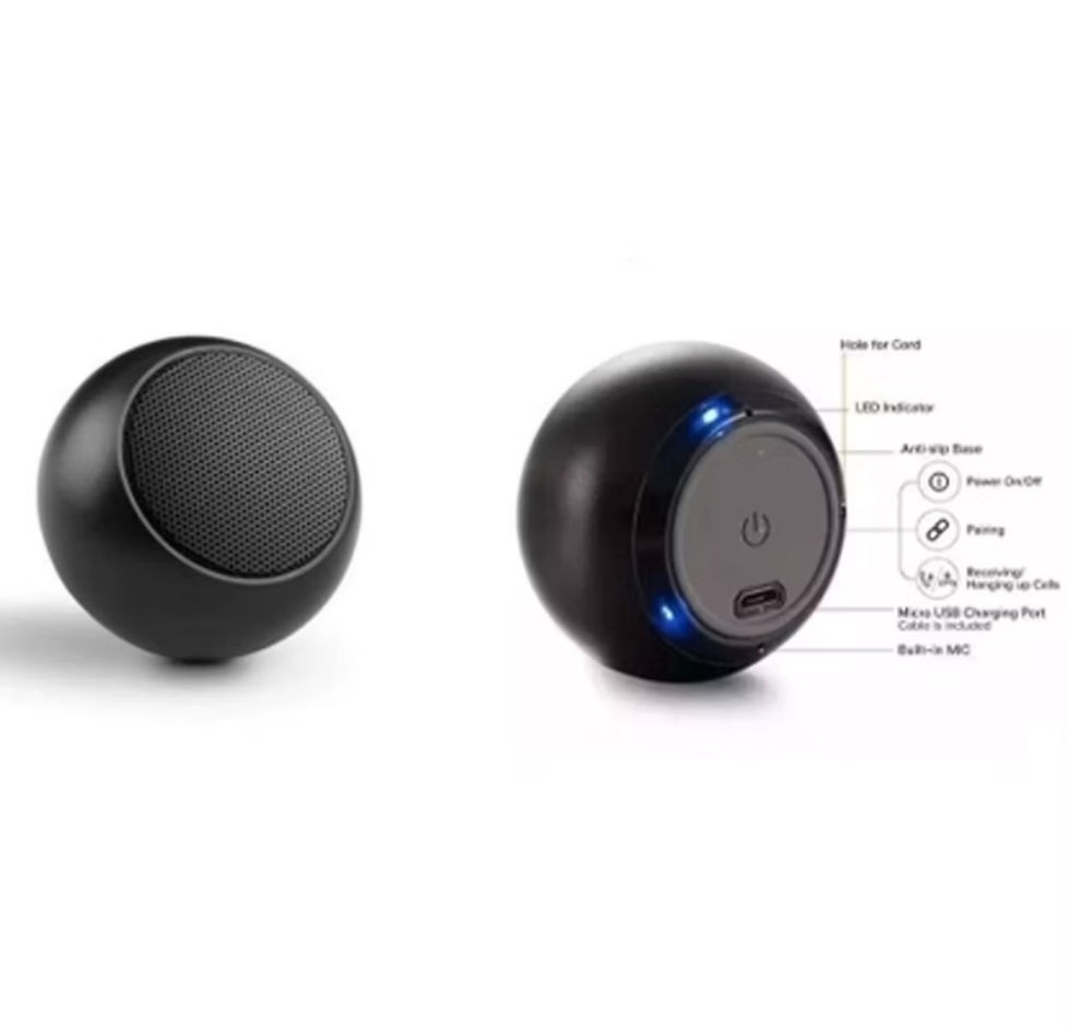 Miniatura: Mini Caixinha de som Amplificada  Bluetooth 3w Potente Metall 