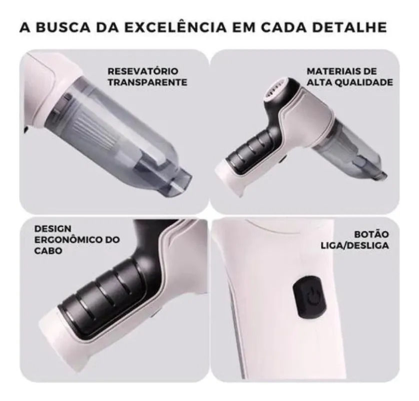 Miniatura: Aspirador E Soprador Portátil 5 Em 1 Alta Potência