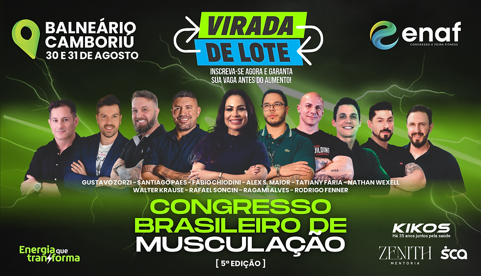 BALNEÁRIO CAMBORIÚ-SC - Congresso Brasileiro de Musculação 2025