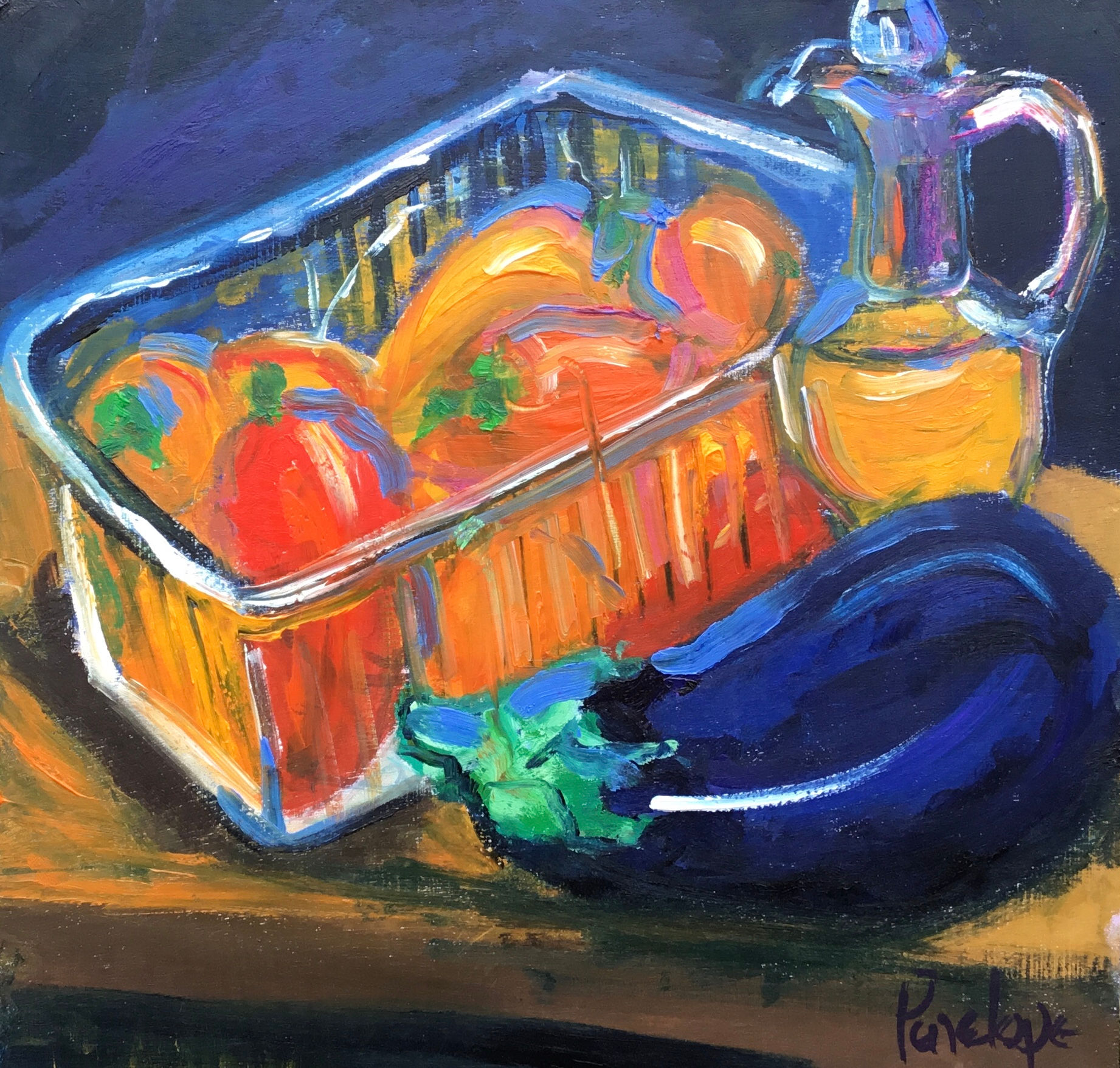 Peppers and Aubergine