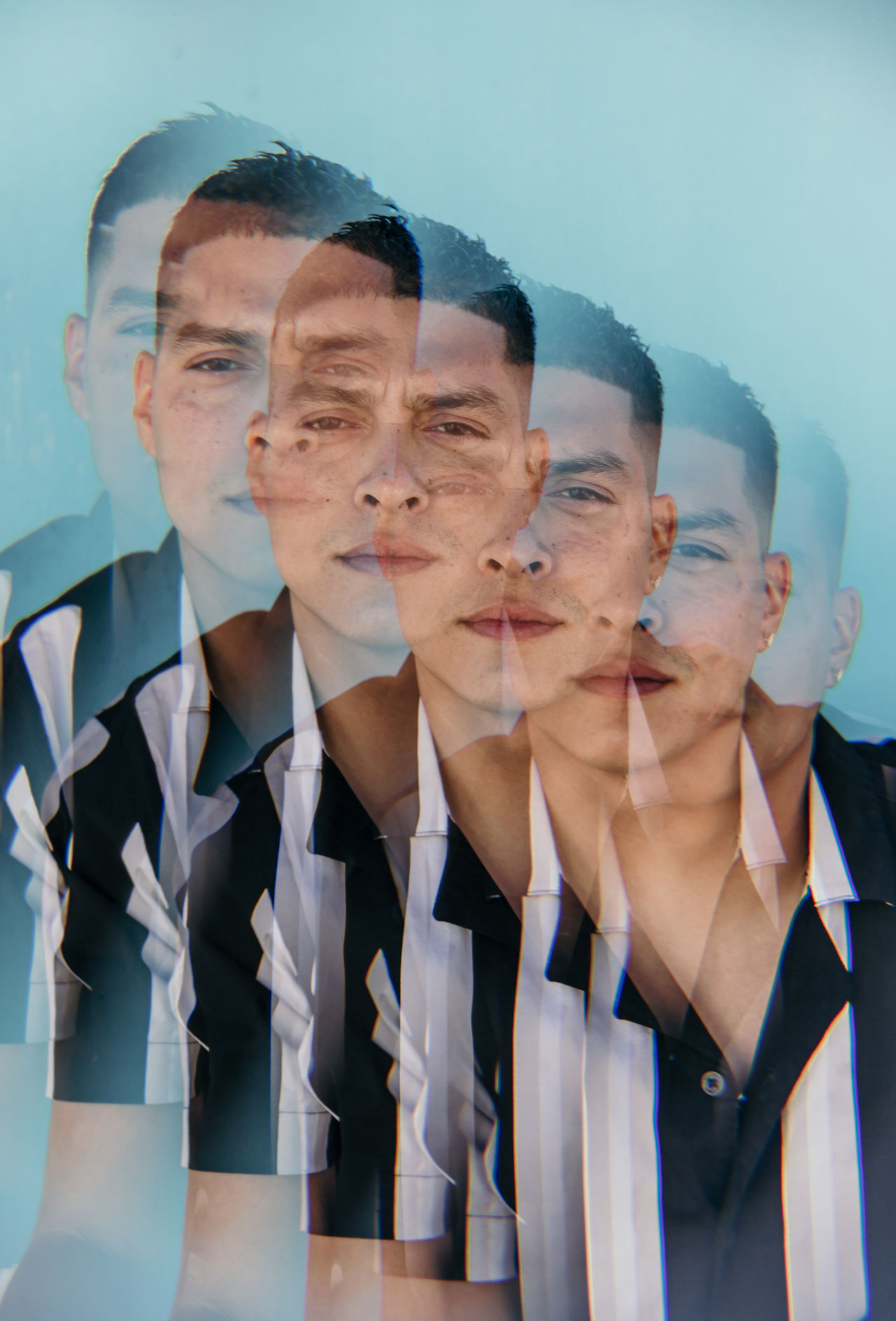 Prism filter photoshoot with Los Angeles singer song writer Gabriel Roamer