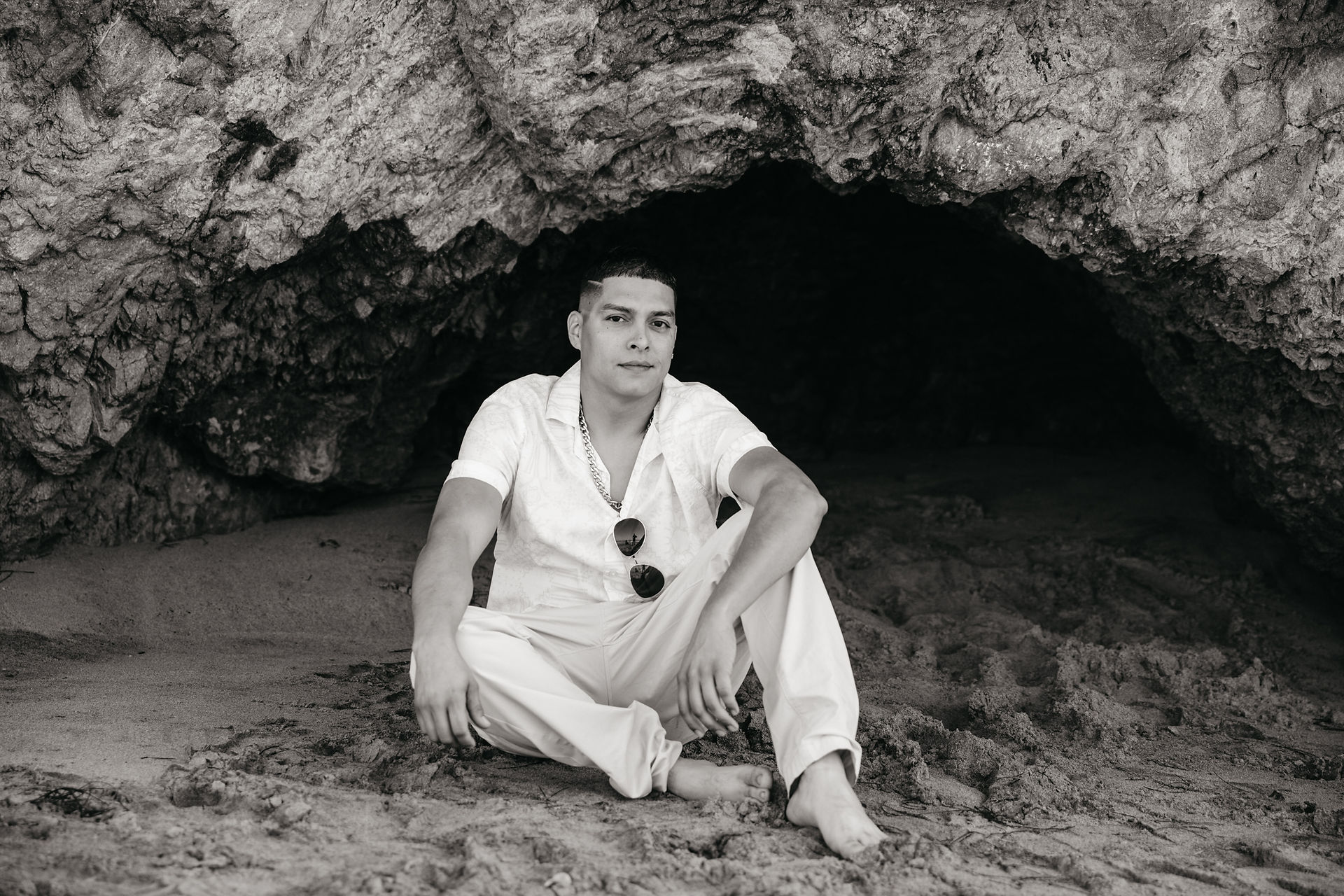 Music video shoot at El Matador Beach in Malibu California
