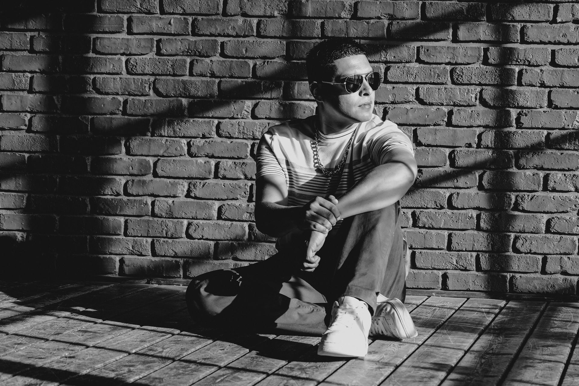 Los Angeles musician photoshoot in a photo studio