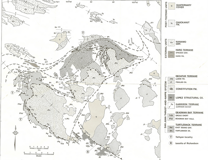 Geologic Map of the San Juan Islands