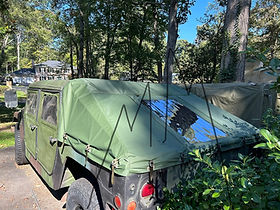 Humvee HMMWV PVC vinyl slant back
