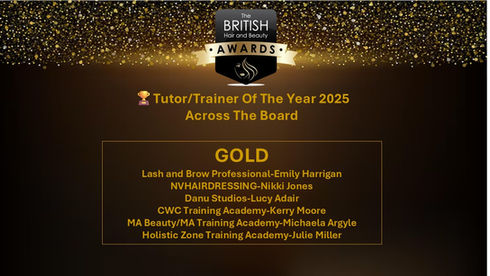Gold Winner across the Board - Tutor/Trainer of the Year 2025