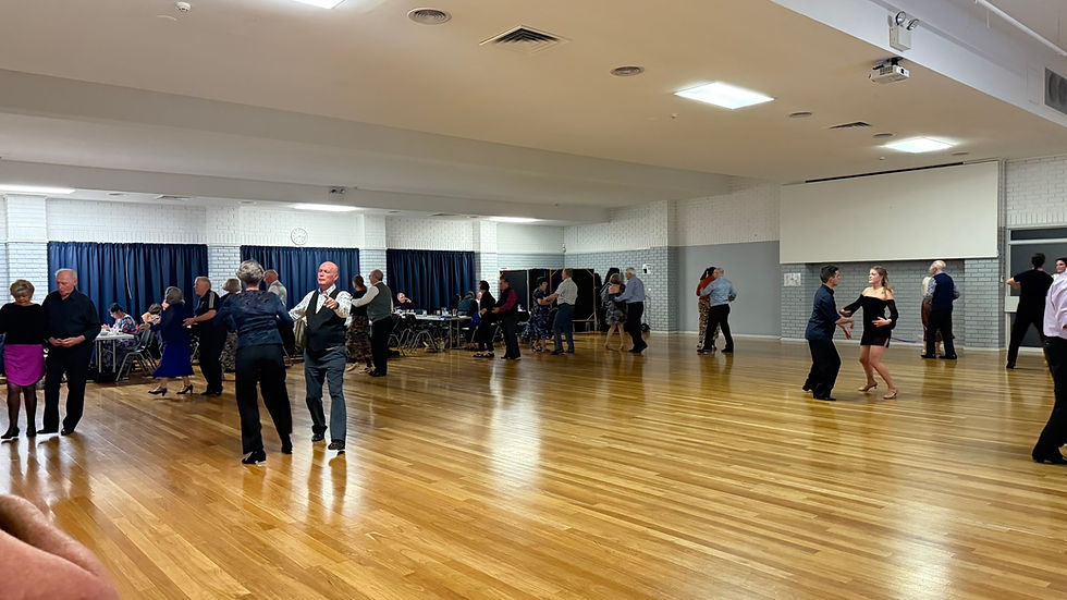 Image of dancers at Crystal Ballroom Canberra monthly Social Dance