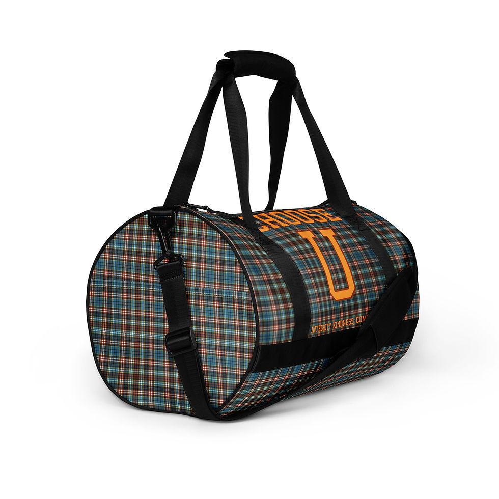 Thumbnail: CHOOSE U *integrity*kindness*compassion All-over print gym bag 