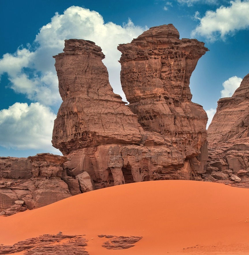 Uno scorcio dell'altopiano di Tassili