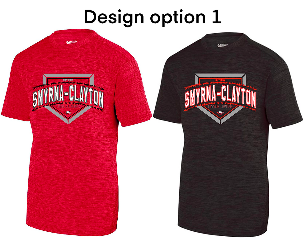 Smyrna Clayton Little League Performance TShirt D Sacs Vinyl Creatio
