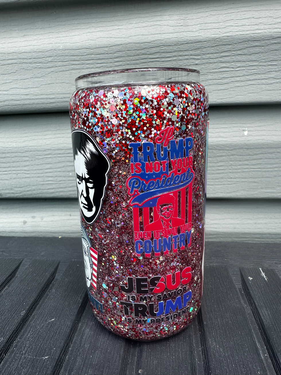 Thumbnail: 16oz Trump Snowglobe glass tumbler