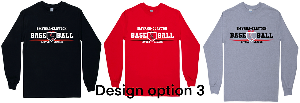 Thumbnail: Smyrna Clayton Little League Long Sleeve Shirt