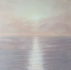 24, Flux- one day1, 97 x 97cm, oil on canvas, 2022