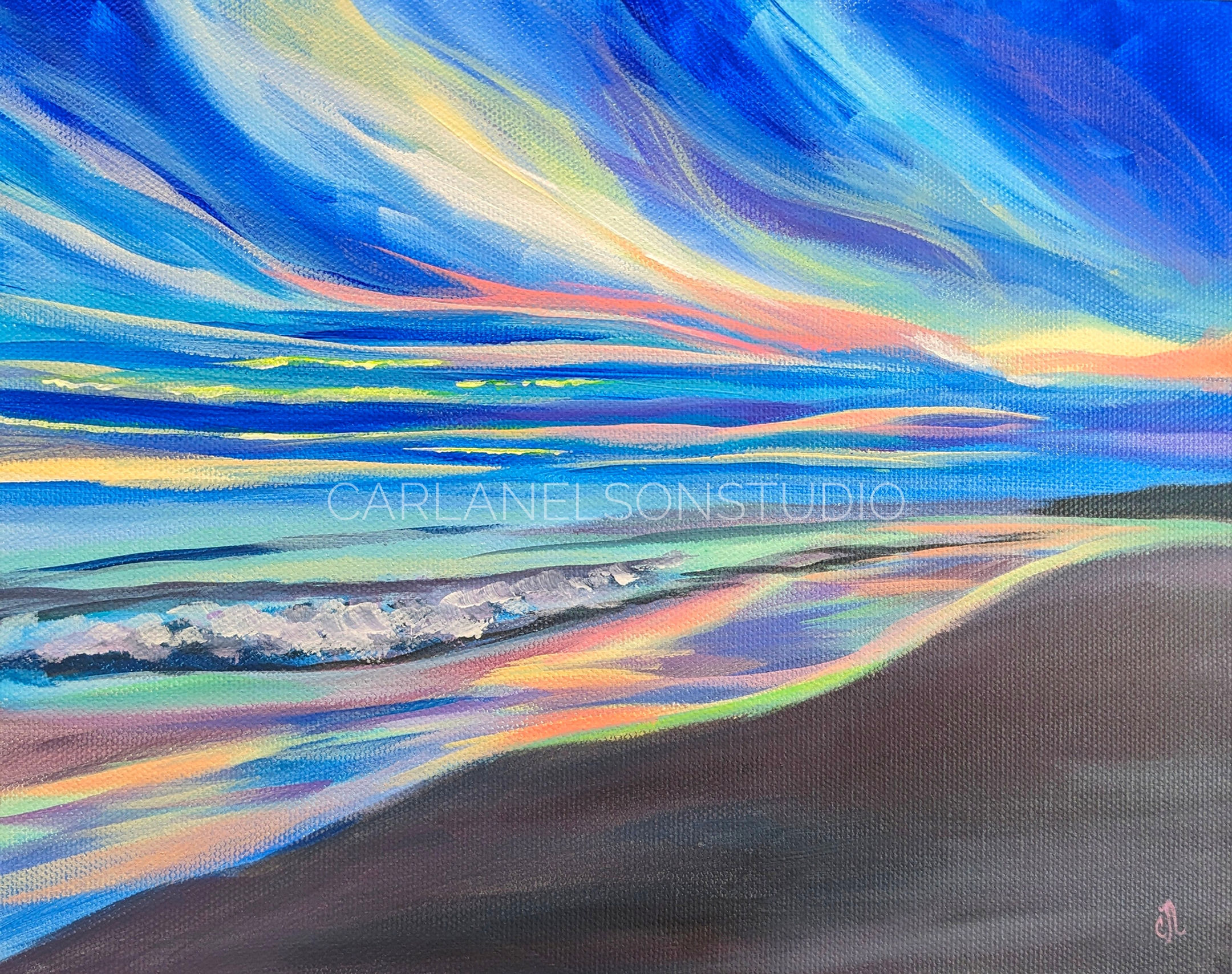 Ocean Radiance – An Original Seascape Painting by Carla Nelson